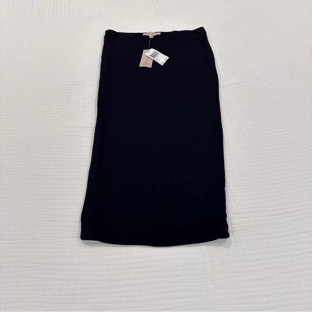 Philosophy Classic Black Midi Skirt